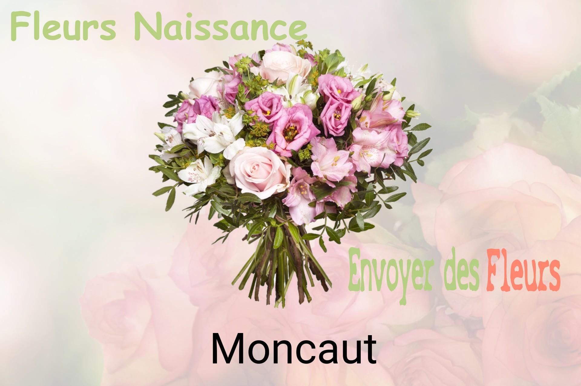 Bouquet de fleurs de naissance livré à Moncaut